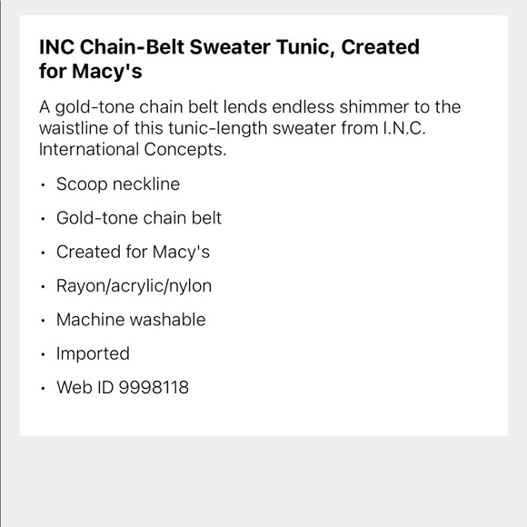 INC Sweater Dress - Picture 3 of 3